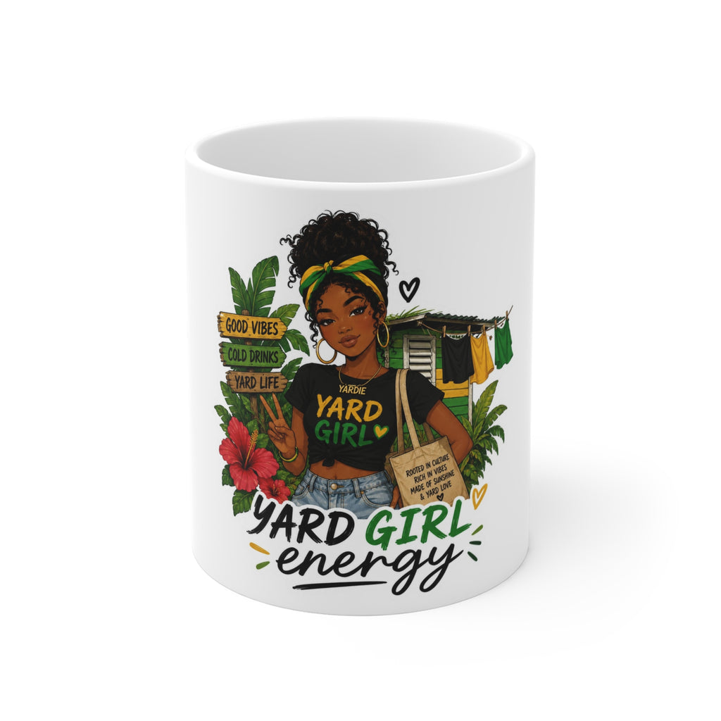Yard Girl Energy Mug — "Yard Girl" Vibrant Caribbean Coffee Cup