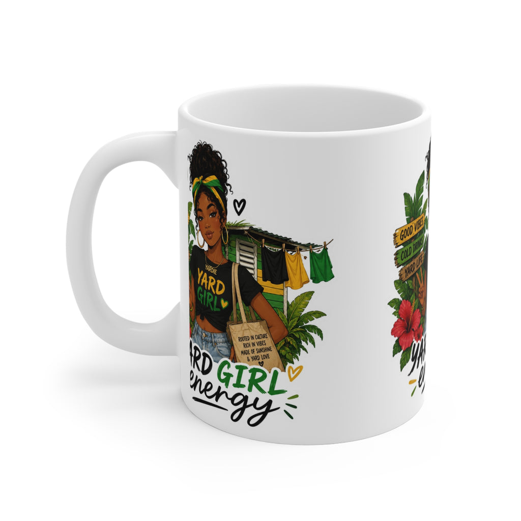 Yard Girl Energy Mug — "Yard Girl" Vibrant Caribbean Coffee Cup